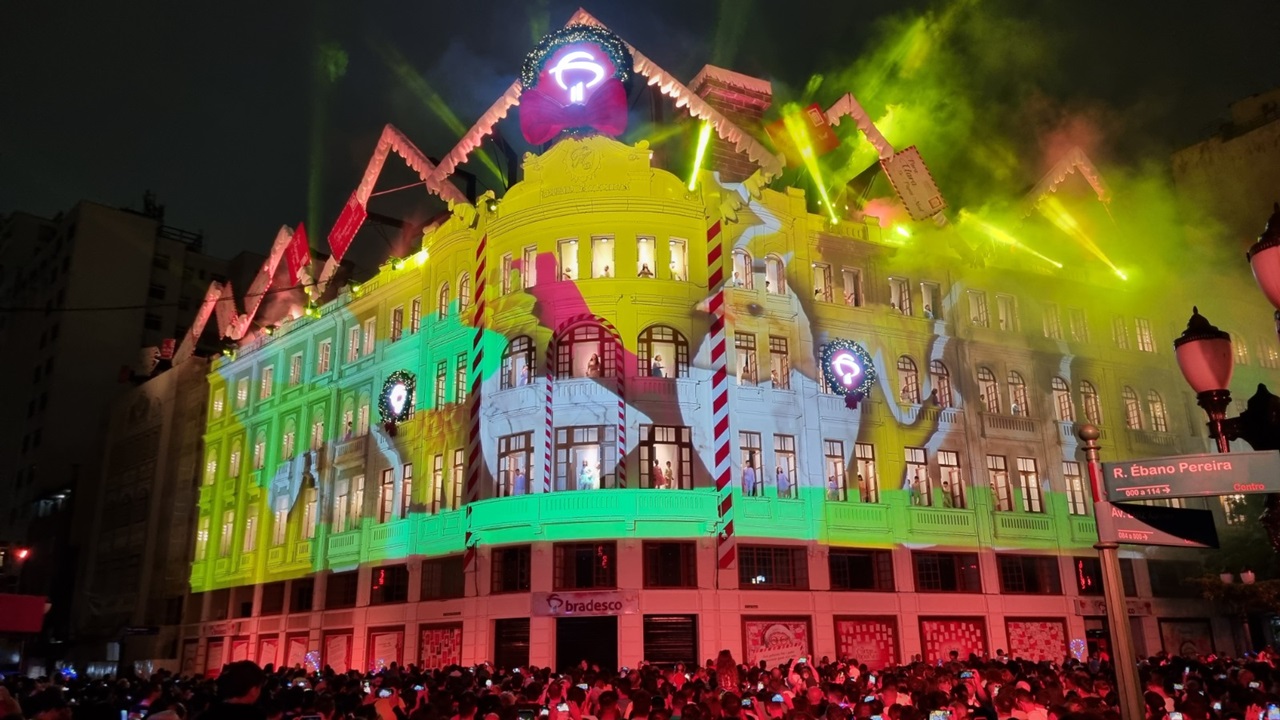 Apresentação de Natal no Palácio Avenida, Curitiba, Paraná