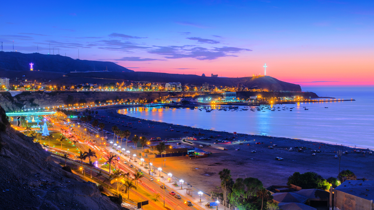 COSTA DA CIDADE DE LIMA, PERU